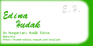 edina hudak business card